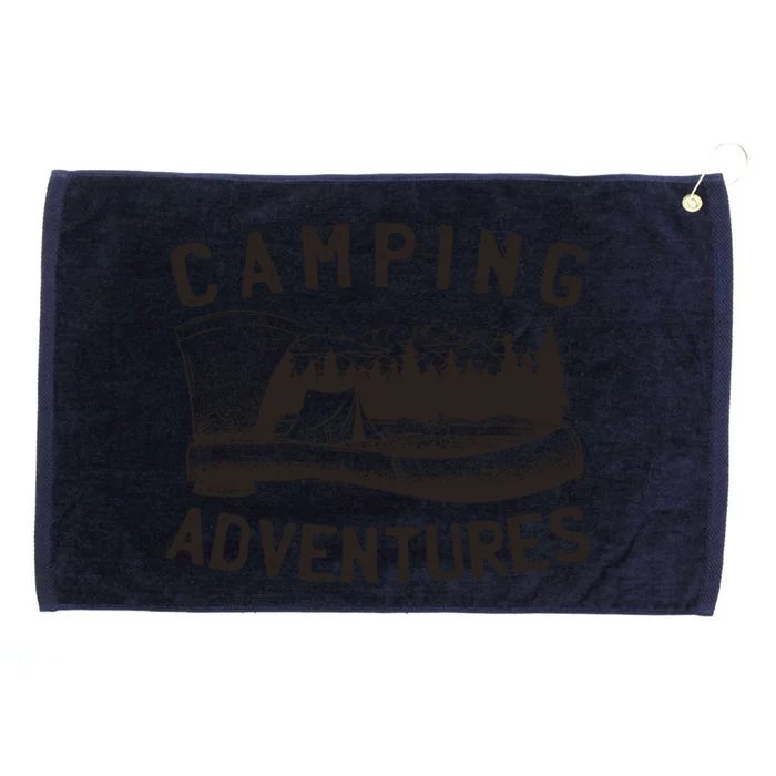 Camping Adventures Vintage Grommeted Golf Towel