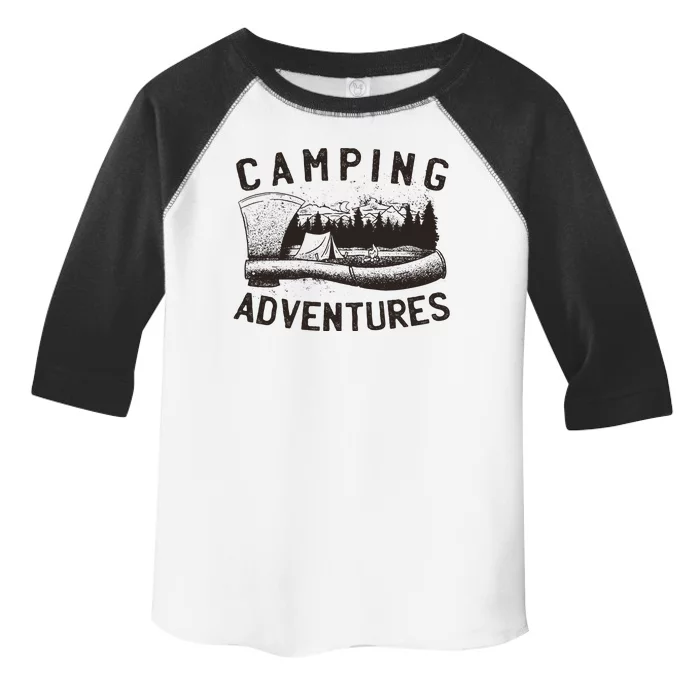 Camping Adventures Vintage Toddler Fine Jersey T-Shirt