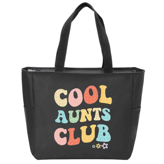 Cool Aunts Vintage Floral To Auntie From Niece Zip Tote Bag