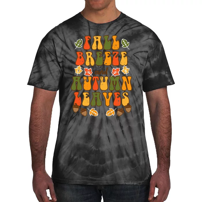 Cozy Autumn Vibes Harvest Season Celebration Tie-Dye T-Shirt