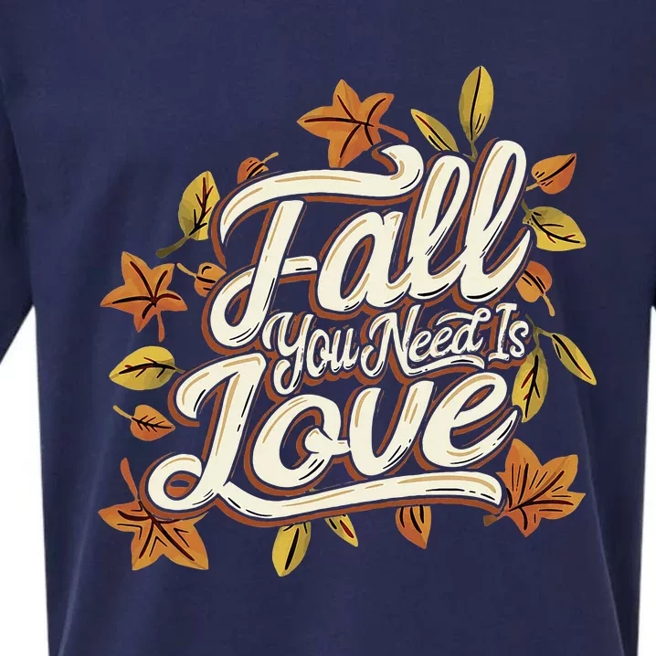 Cozy Autumn Vibes Lovethemed Thanksgiving Sueded Cloud Jersey T-Shirt