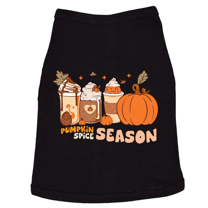 Cozy Autumn Vibes Pumpkin Spice Season Thanksgiving Day Doggie Tank