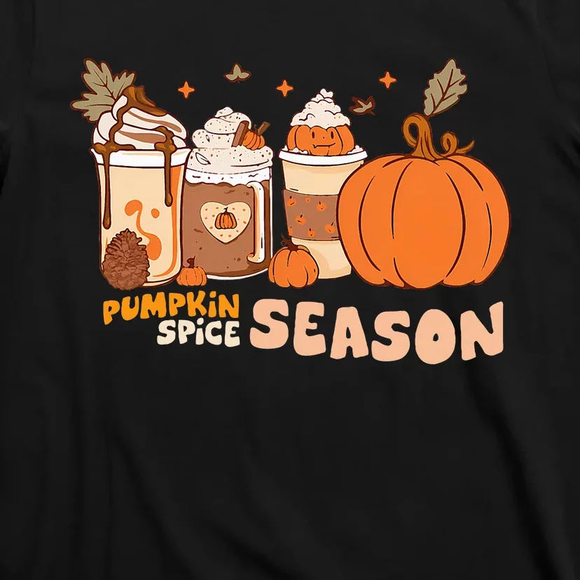 Cozy Autumn Vibes Pumpkin Spice Season Thanksgiving Day T-Shirt