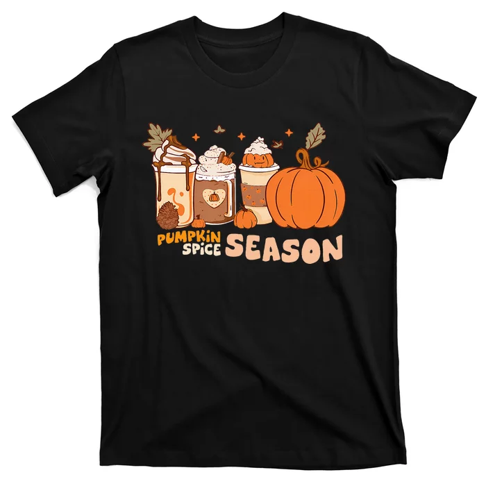 Cozy Autumn Vibes Pumpkin Spice Season Thanksgiving Day T-Shirt