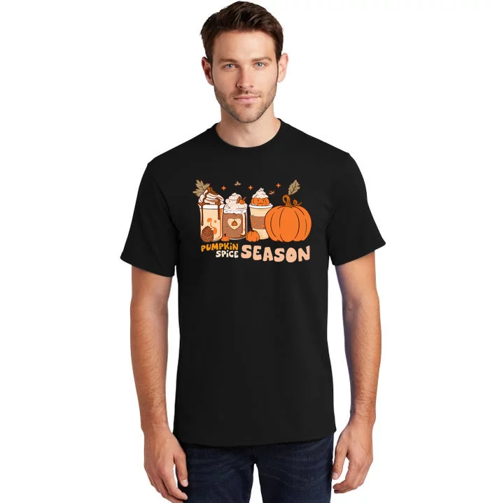 Cozy Autumn Vibes Pumpkin Spice Season Thanksgiving Day Tall T-Shirt