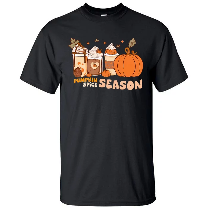 Cozy Autumn Vibes Pumpkin Spice Season Thanksgiving Day Tall T-Shirt