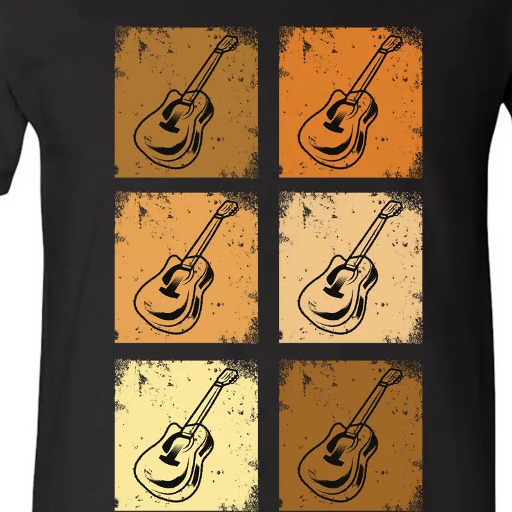 Classic And Vintage Guitars V-Neck T-Shirt