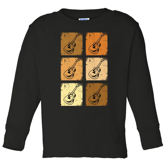 Classic And Vintage Guitars Toddler Long Sleeve Shirt