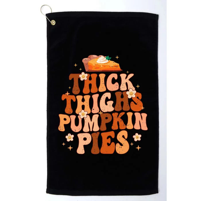 Cozy Autumn Vibes Celebrating Thanksgiving with Pumpkin Pies Platinum Collection Golf Towel