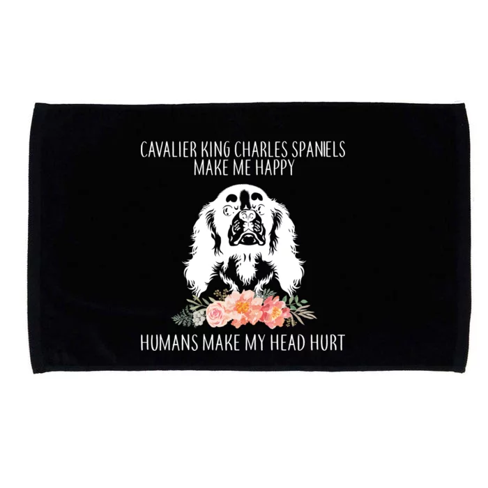 Cavalier King Charles Make Me Happy Microfiber Hand Towel