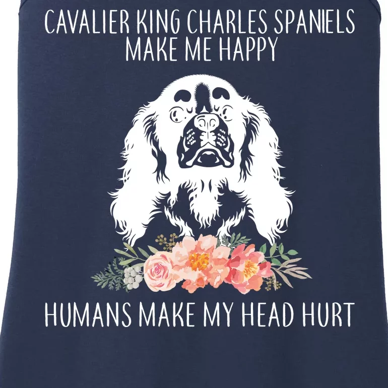 Cavalier King Charles Make Me Happy Ladies Essential Tank