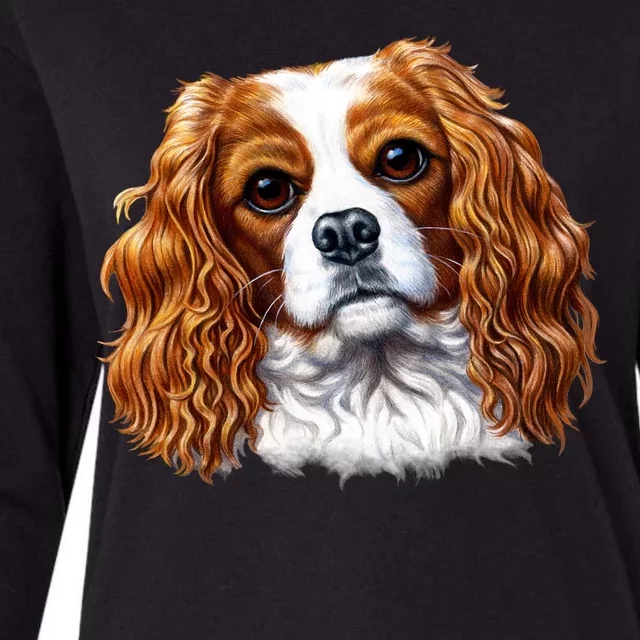 Cavalier King Charles Spaniel Dog Womens Cotton Relaxed Long Sleeve T-Shirt