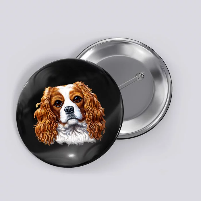 Cavalier King Charles Spaniel Dog Button