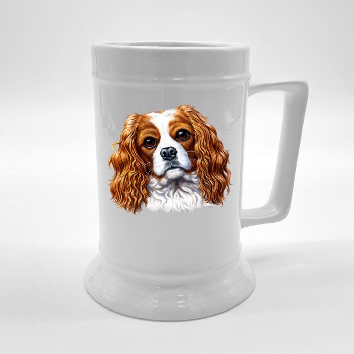 Cavalier King Charles Spaniel Dog Front & Back Beer Stein