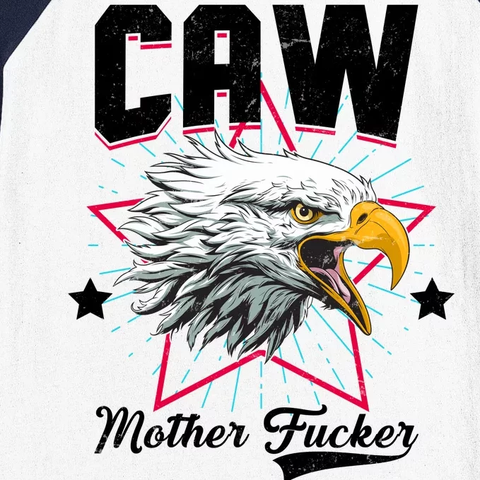 Caw Mother Fucker Baseball Sleeve Shirt