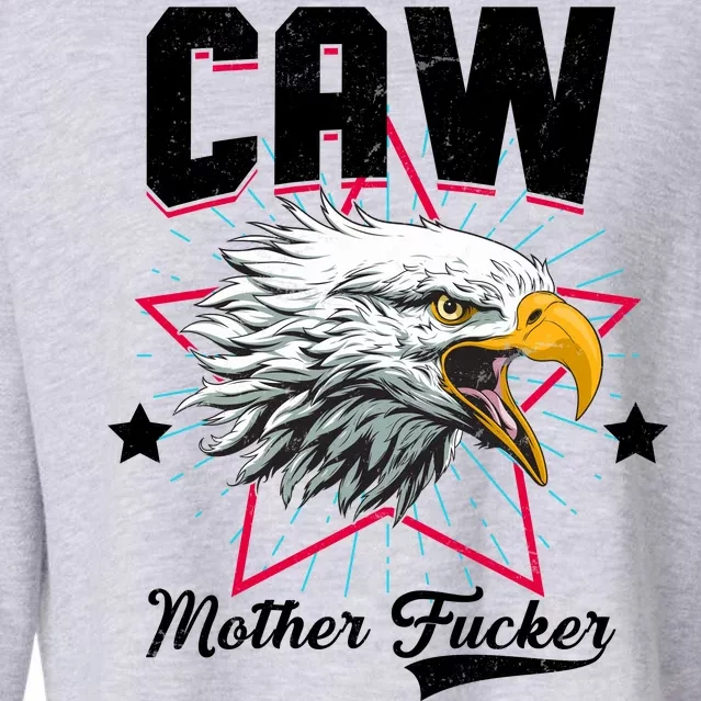 Caw Mother Fucker Cropped Pullover Crew