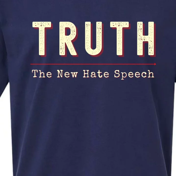 Conservative Anti Woke Cancel Culture Truth The New Hate Speech Sueded Cloud Jersey T-Shirt