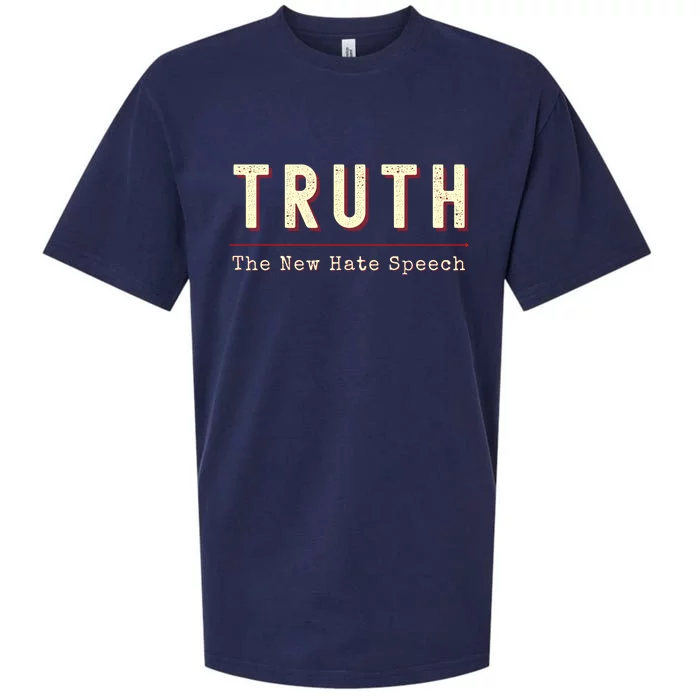 Conservative Anti Woke Cancel Culture Truth The New Hate Speech Sueded Cloud Jersey T-Shirt