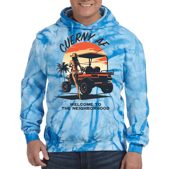 Cuerny Af Welcome To The Neighborhood Tie Dye Hoodie