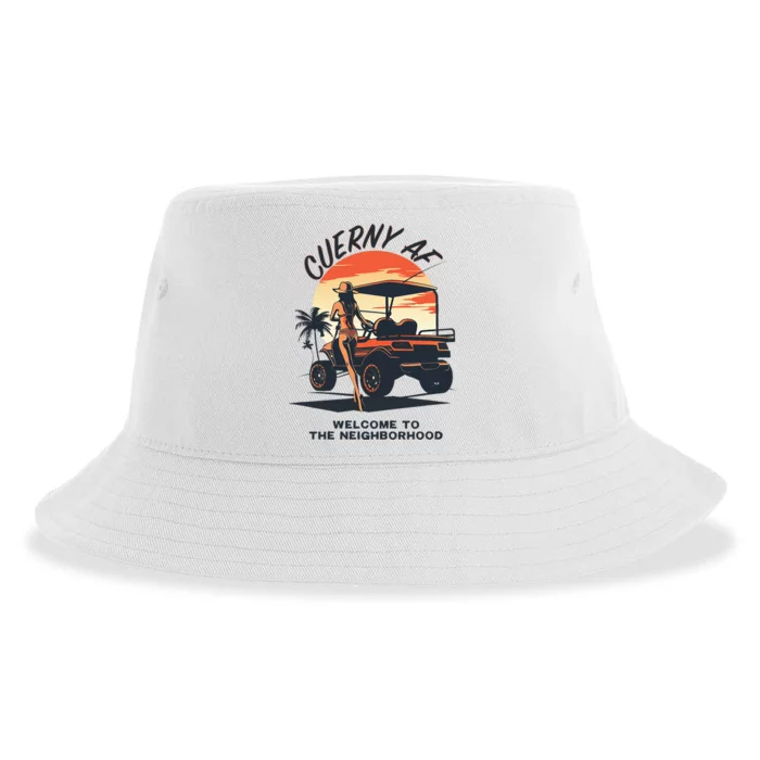 Cuerny Af Welcome To The Neighborhood Sustainable Bucket Hat