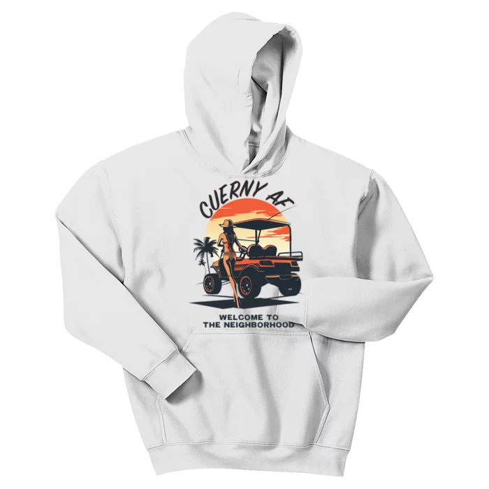 Cuerny Af Welcome To The Neighborhood Kids Hoodie