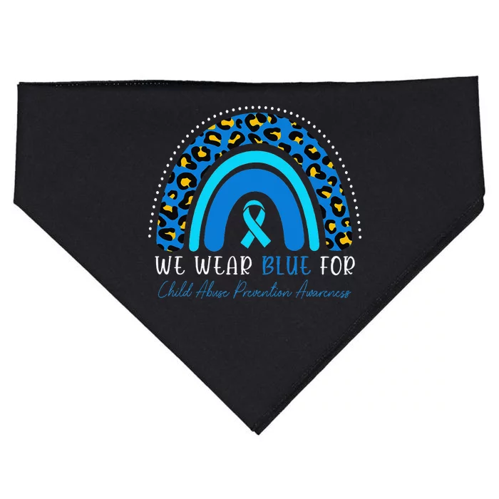 Child Abuse Warrior Child Abuse Prevention Awareness USA-Made Doggie Bandana