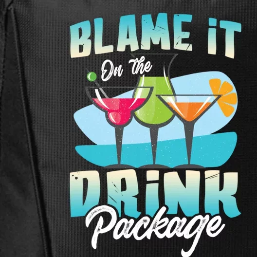 Cruise Alcohol Wine Lover Blame It On The Package Gift City Backpack