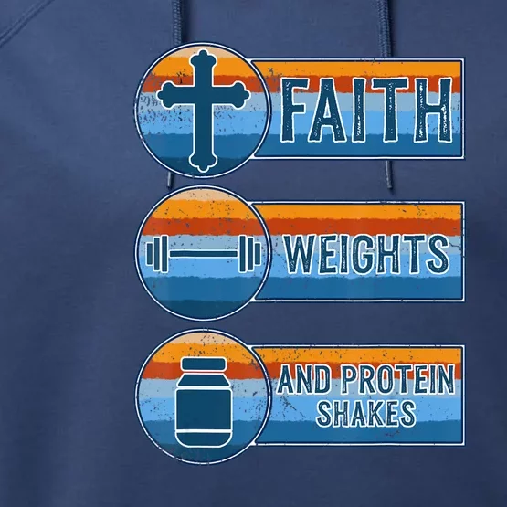 Christian Athlete Workout Gym Weightlifting Jesus Performance Fleece Hoodie