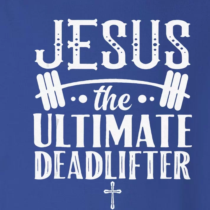 Christian Athlete Workout Jesus Ultimate Deadlifter Toddler Long Sleeve Shirt