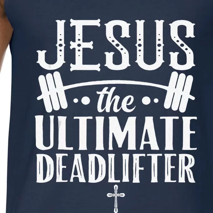 Christian Athlete Workout Jesus Ultimate Deadlifter Comfort Colors® Tank Top