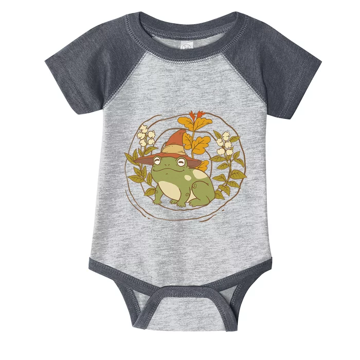 Cottagecore Aesthetic Witchy Toad Vintage Infant Baby Jersey Bodysuit