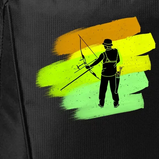 Cool Archer With Bow Rchery Fans And Bows Sport Lovers Gift City Backpack