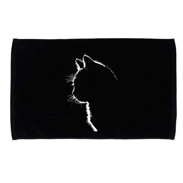 Cat Apparel Women With Cat Illustration Microfiber Hand Towel