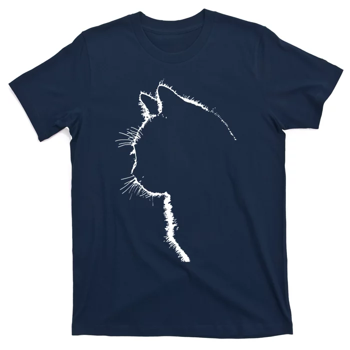 Cat Apparel Women With Cat Illustration T-Shirt