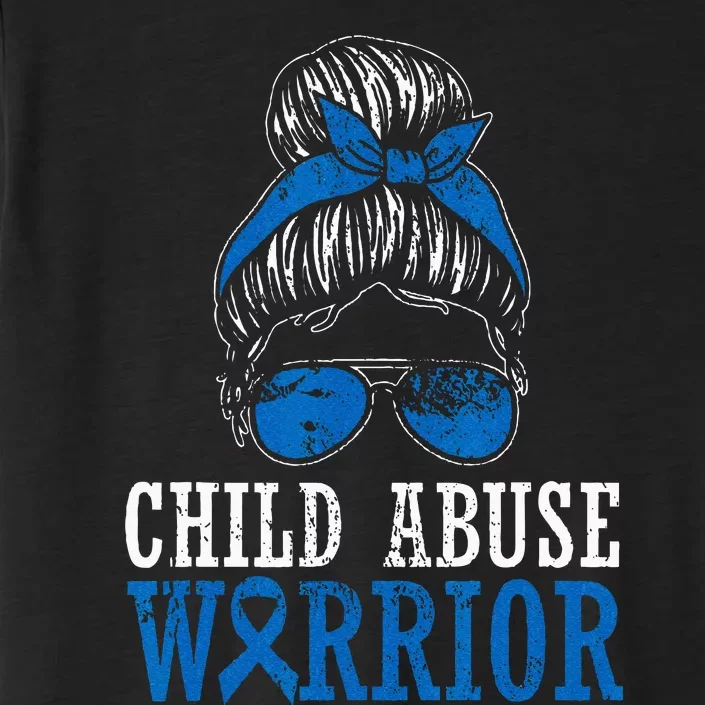 Child Abuse Warrior Prevention Month Blue Ribbon Awareness ChromaSoft Performance T-Shirt