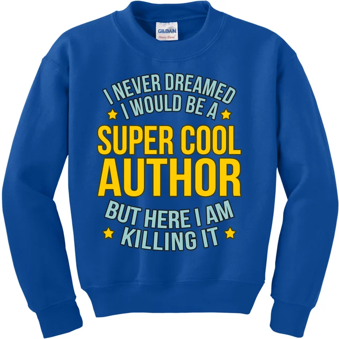 Cool Author Writer Novel Mystery Fantasy Writing Graphic Gift Kids Sweatshirt