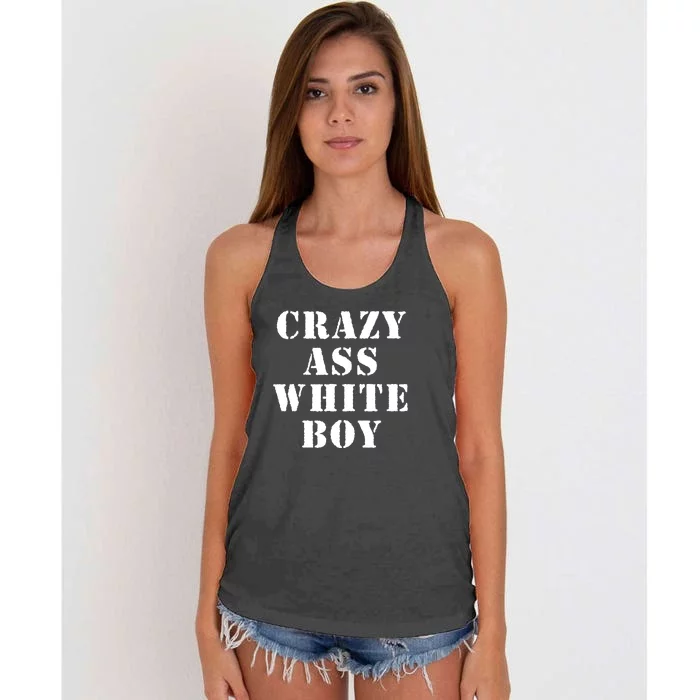 Crazy Ass White Boy Women's Knotted Racerback Tank