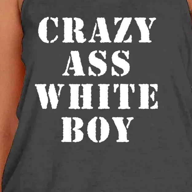 Crazy Ass White Boy Women's Knotted Racerback Tank