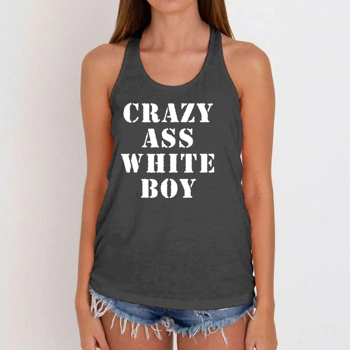 Crazy Ass White Boy Women's Knotted Racerback Tank