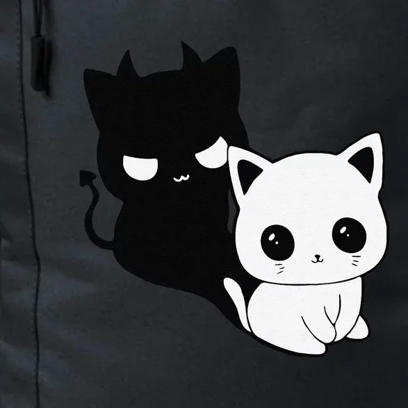 Cat Angel With Scary Evil Shadow The Enigmatic Duo Daily Commute Backpack