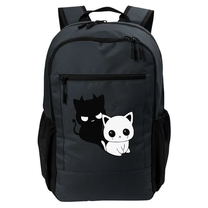 Cat Angel With Scary Evil Shadow The Enigmatic Duo Daily Commute Backpack