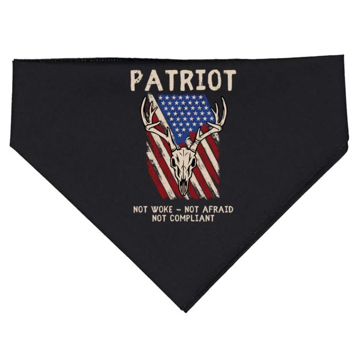 Conservative Anti Woke Politically Incorrect USA-Made Doggie Bandana