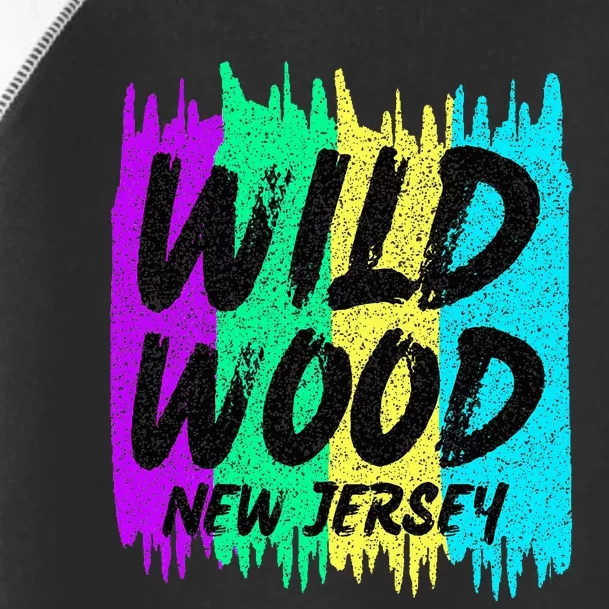 Cool Artsy Wild Wood New Jersey Beach Lover Boardwalk Toddler Fine Jersey T-Shirt