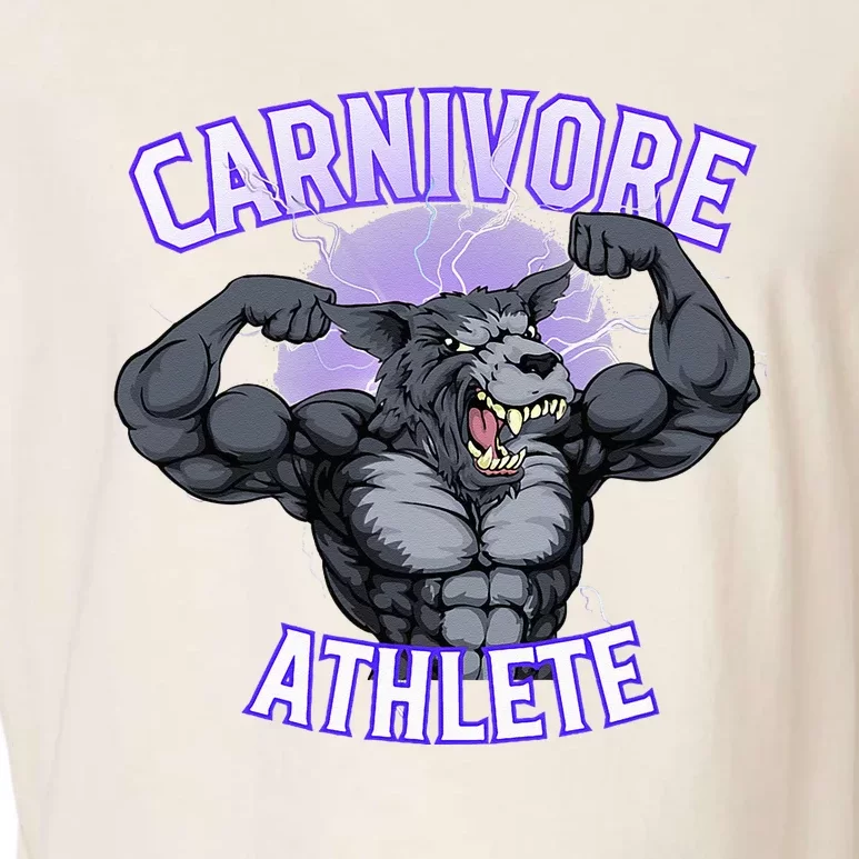 Carnivore Athlete (Werewolf Design) Garment-Dyed Women's Muscle Tee