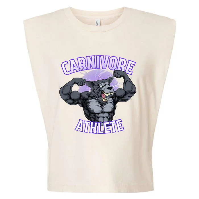 Carnivore Athlete (Werewolf Design) Garment-Dyed Women's Muscle Tee