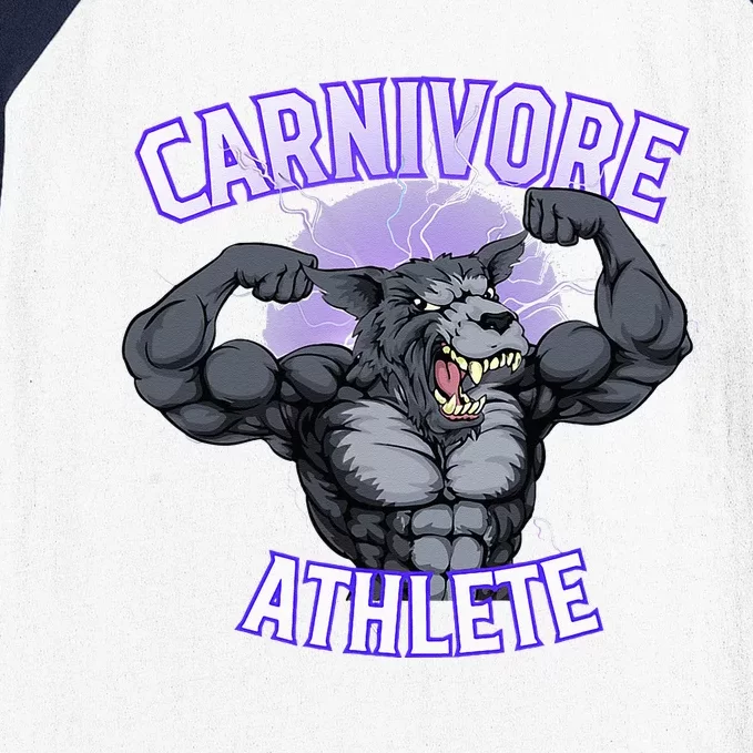 Carnivore Athlete (Werewolf Design) Baseball Sleeve Shirt