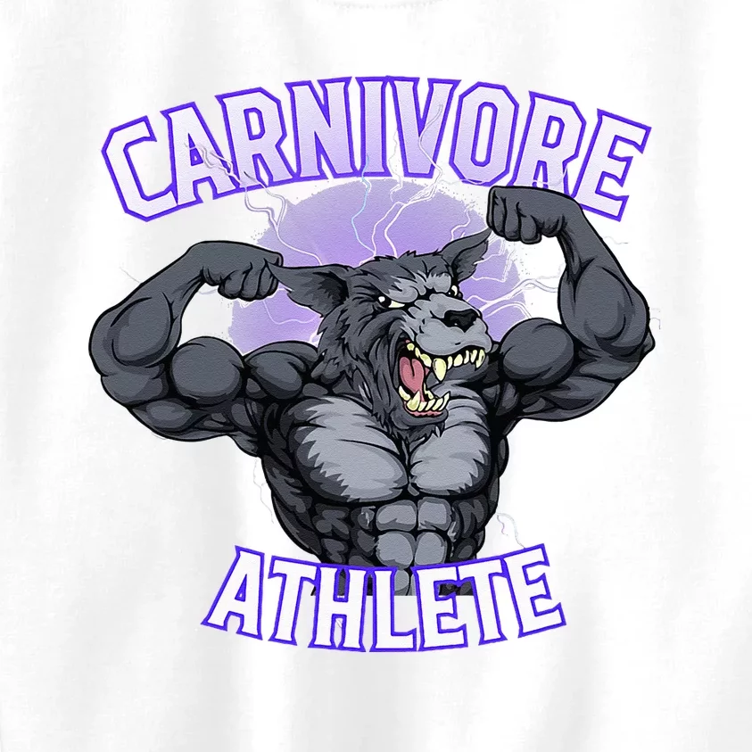 Carnivore Athlete (Werewolf Design) Kids Sweatshirt