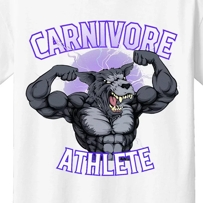 Carnivore Athlete (Werewolf Design) Kids T-Shirt