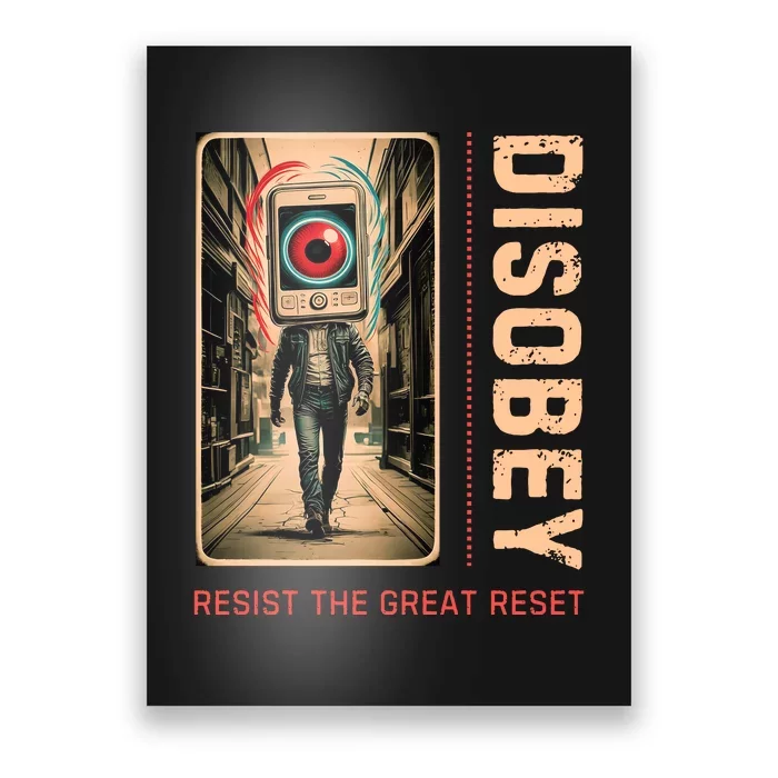 Conservative Anti Woke Resist The Great Reset Poster