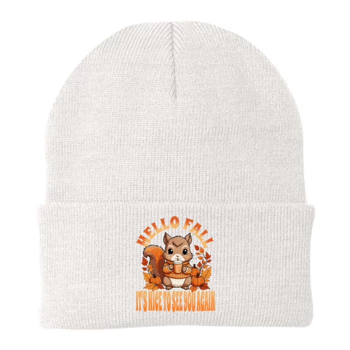 Celebrate Autumn With Adorable Squirrel Art Knit Cap Winter Beanie